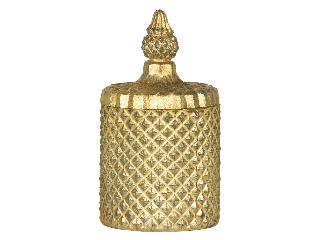 Luxury matt glass pot misura d.7,5xh.14,5cm colore oro