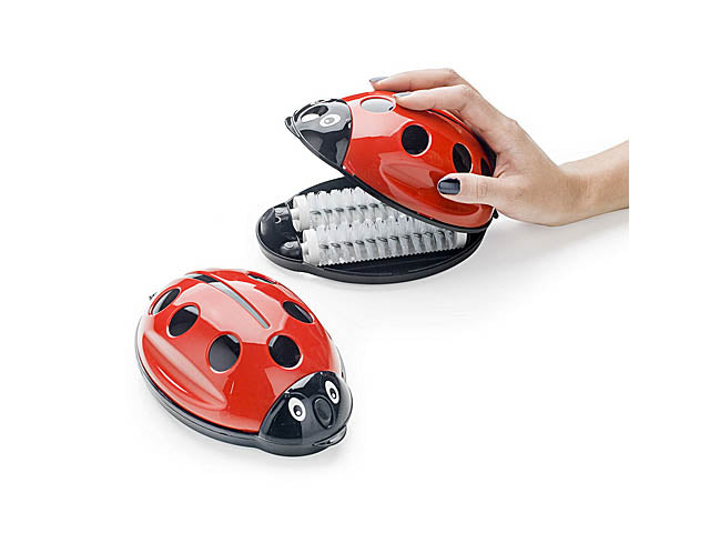 Coccinella doppia spazzolina raccogli briciole e pelucchi