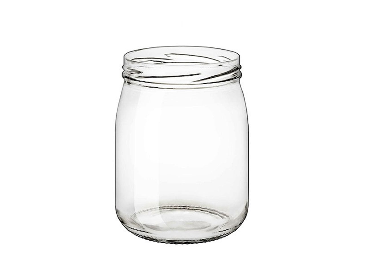 Vaso in vetro cc.580 imboccatura 82mm $