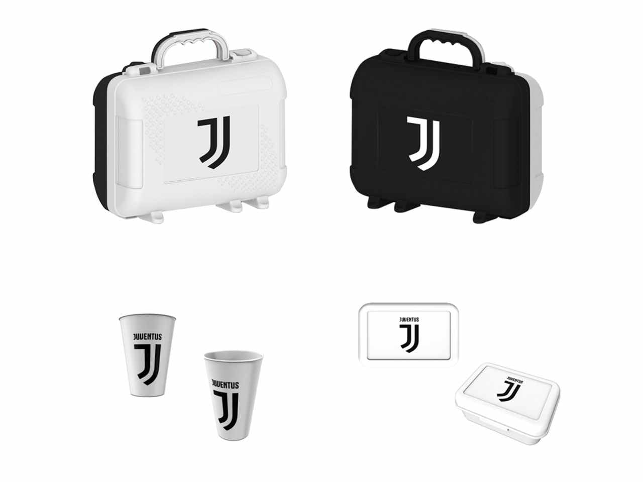 Juve valigetta con manico contenente portamerenda e bicchiere