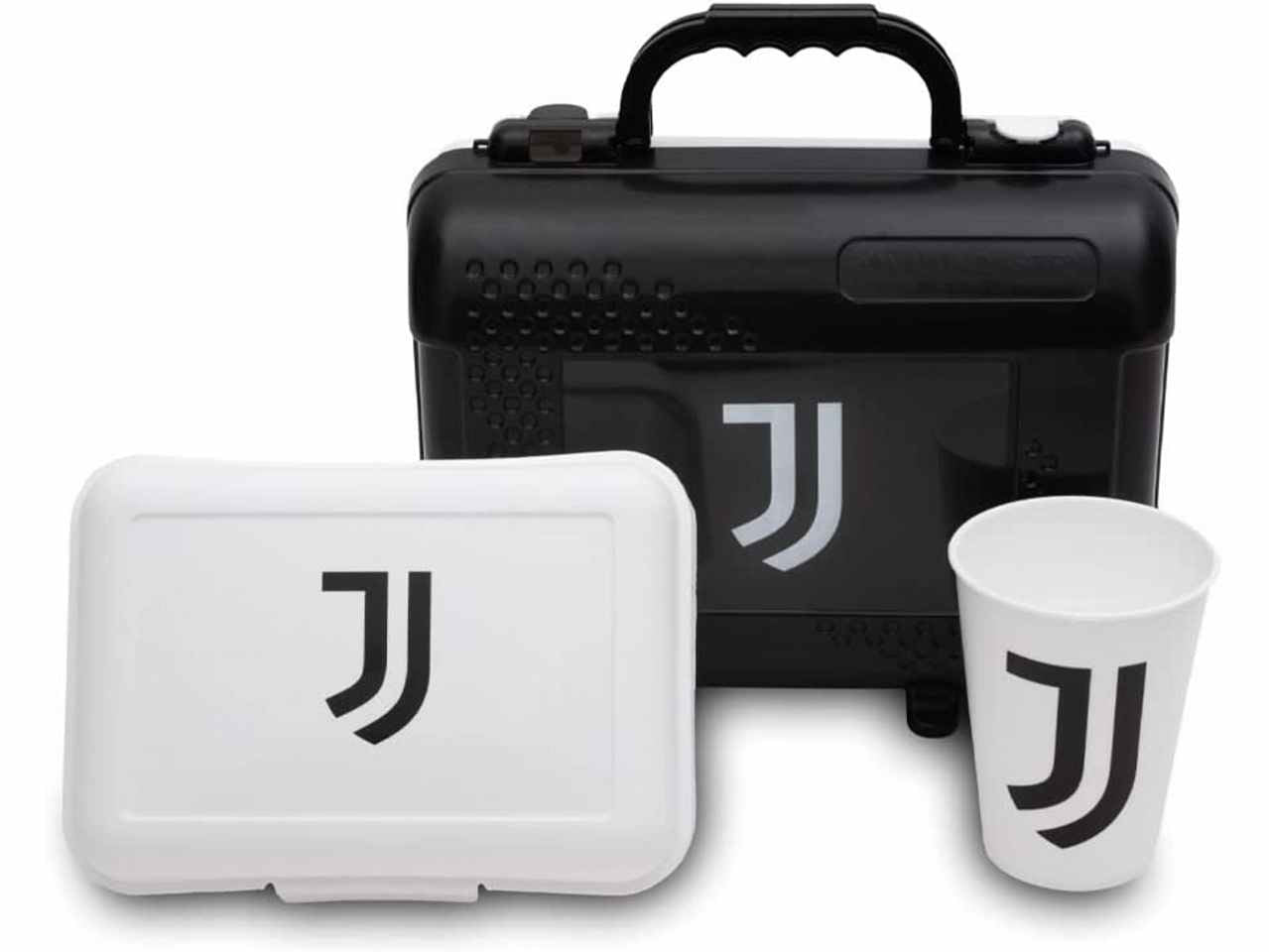 Juve valigetta con manico contenente portamerenda e bicchiere