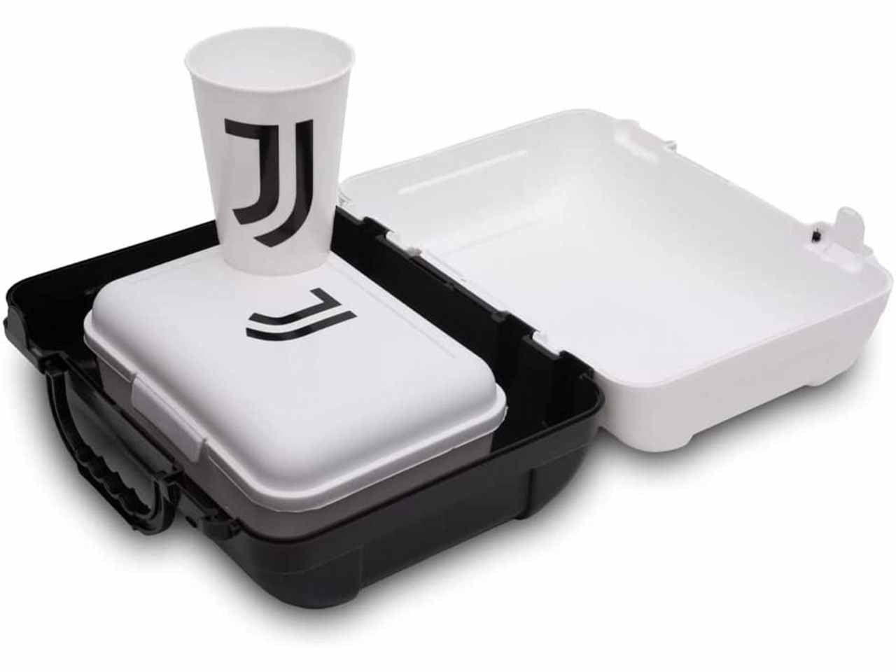 Juve valigetta con manico contenente portamerenda e bicchiere