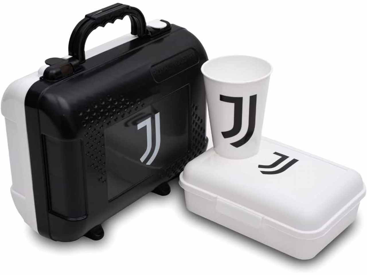 Juve valigetta con manico contenente portamerenda e bicchiere