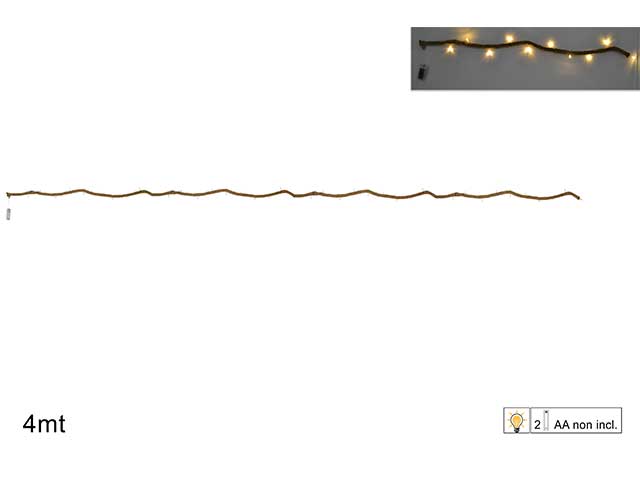 Corda 4mt c/40 led batterie mn000469