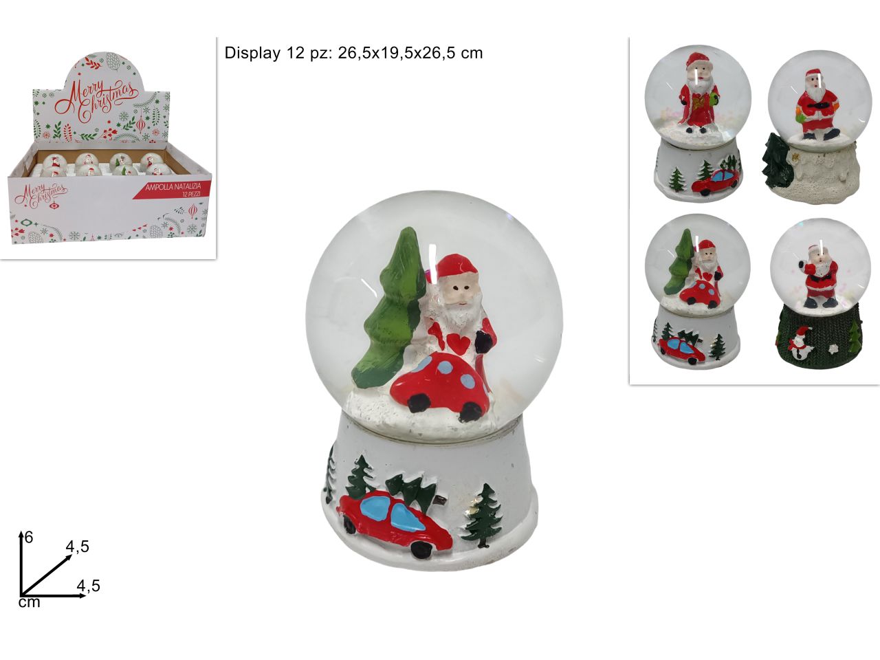 Ampolla con babbo natale