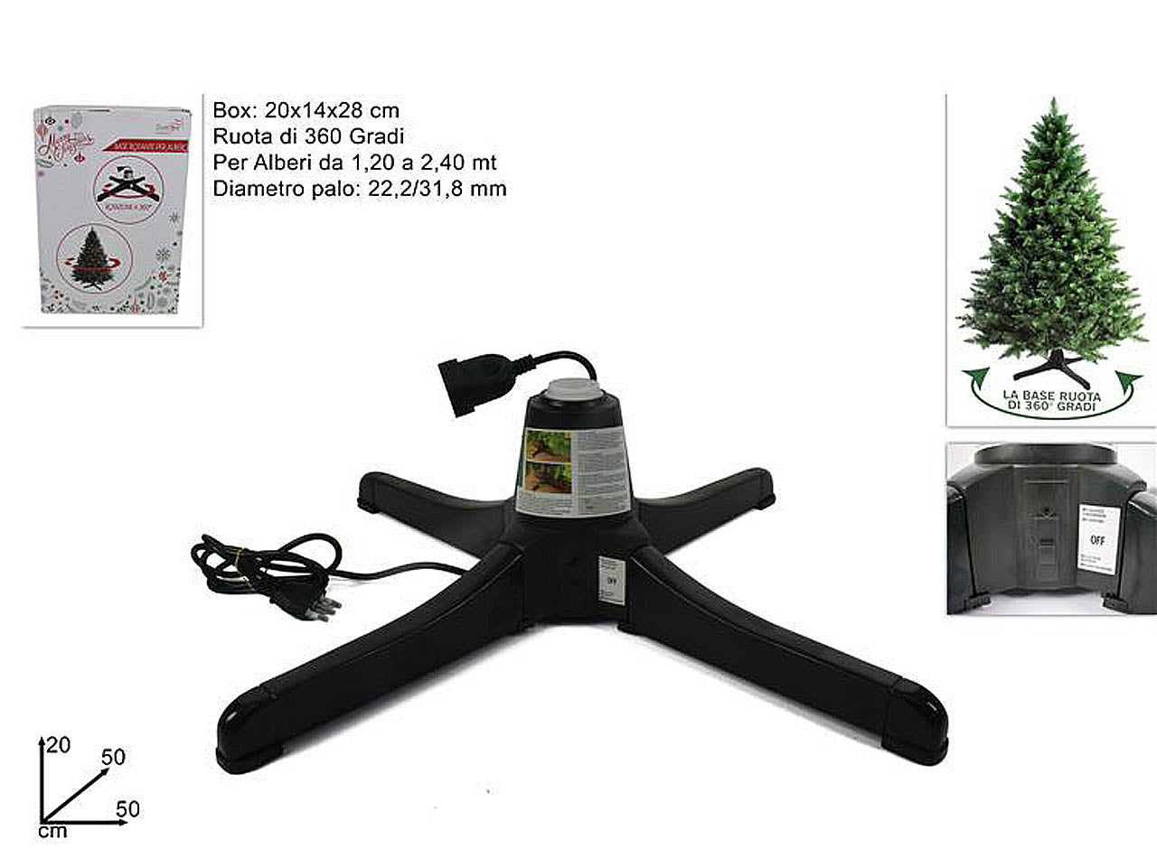 Base per albero rotante