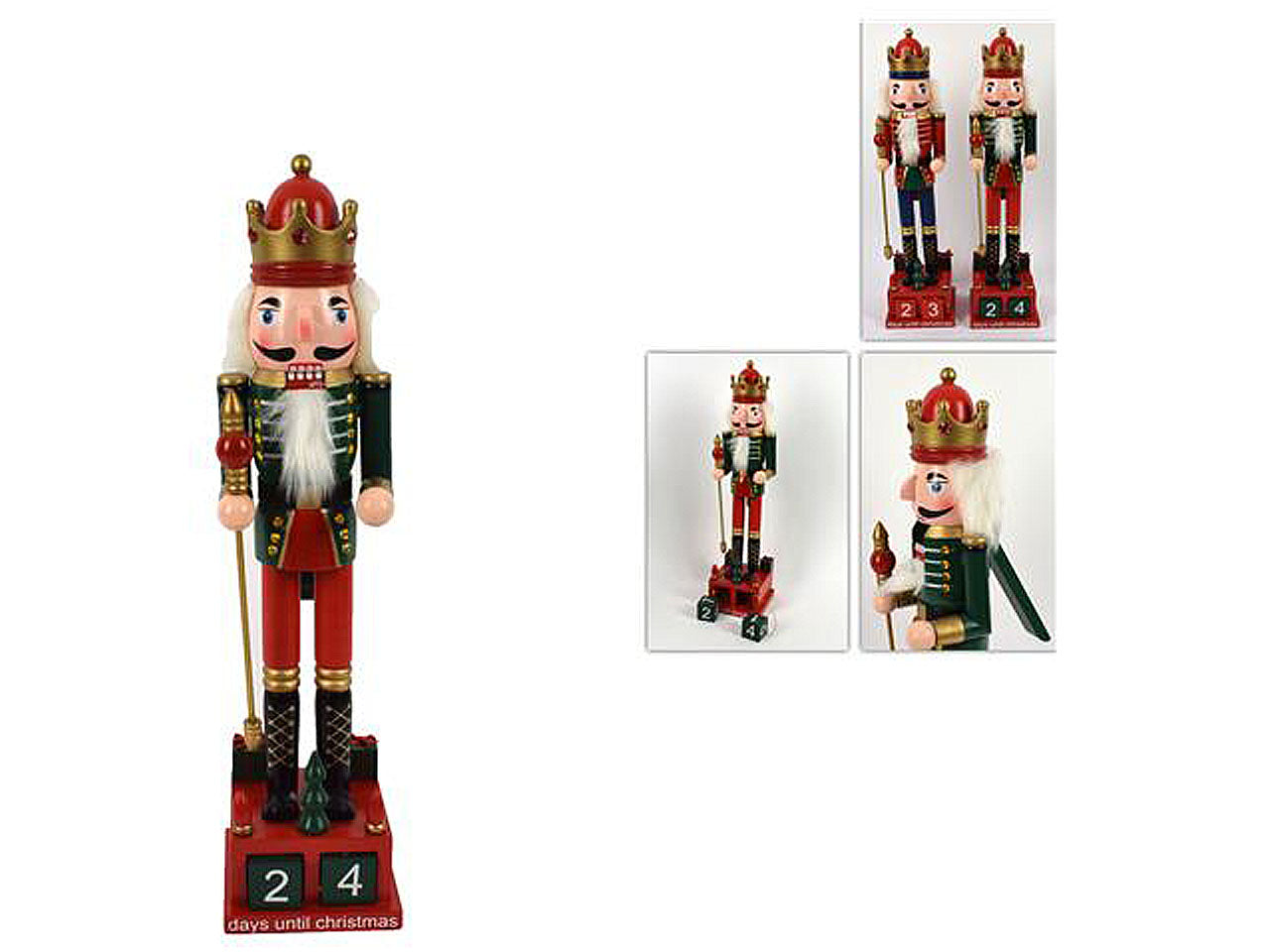 Schiaccianoci soldato legno calendario 40cm