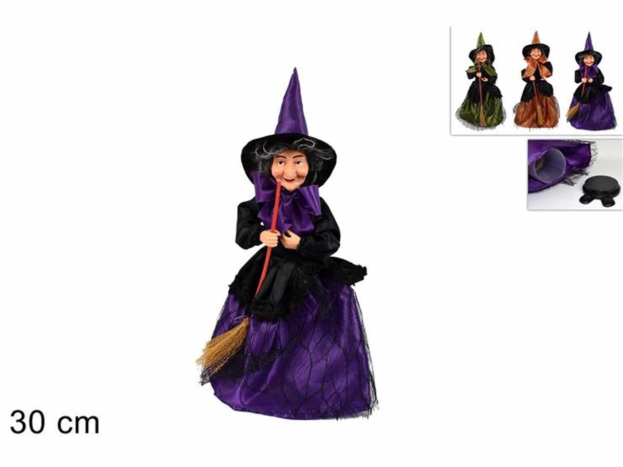 Befana 30cm 3ass cofanetto