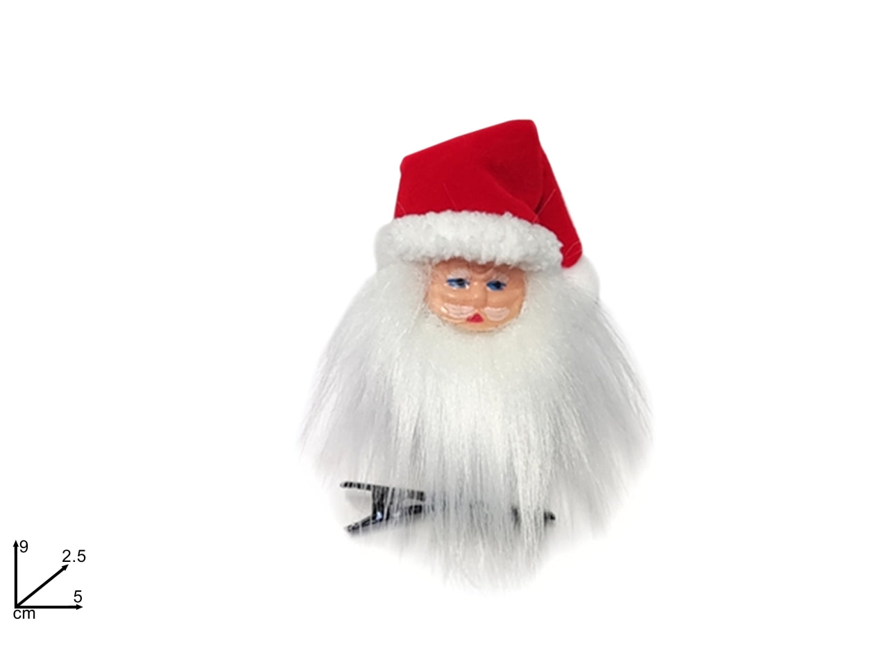 Molletta con viso babbo natale