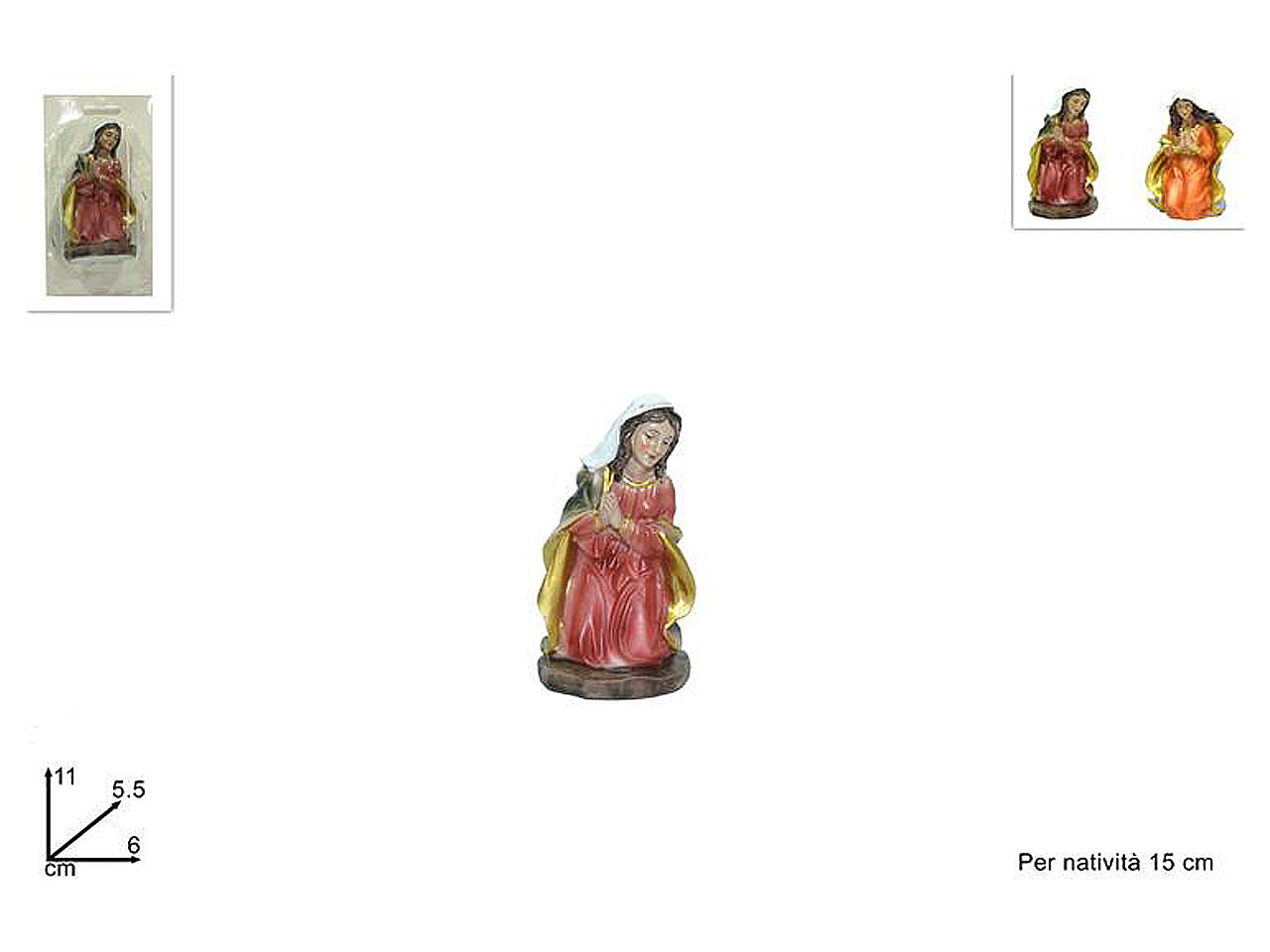 Figura 15cm madonna ca013060
