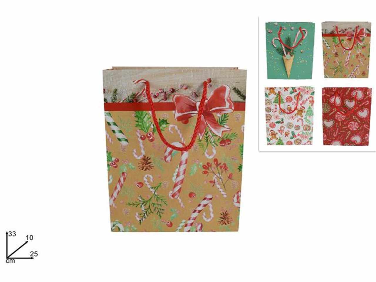 Busta shopper lecca lecca 33x25x10cm