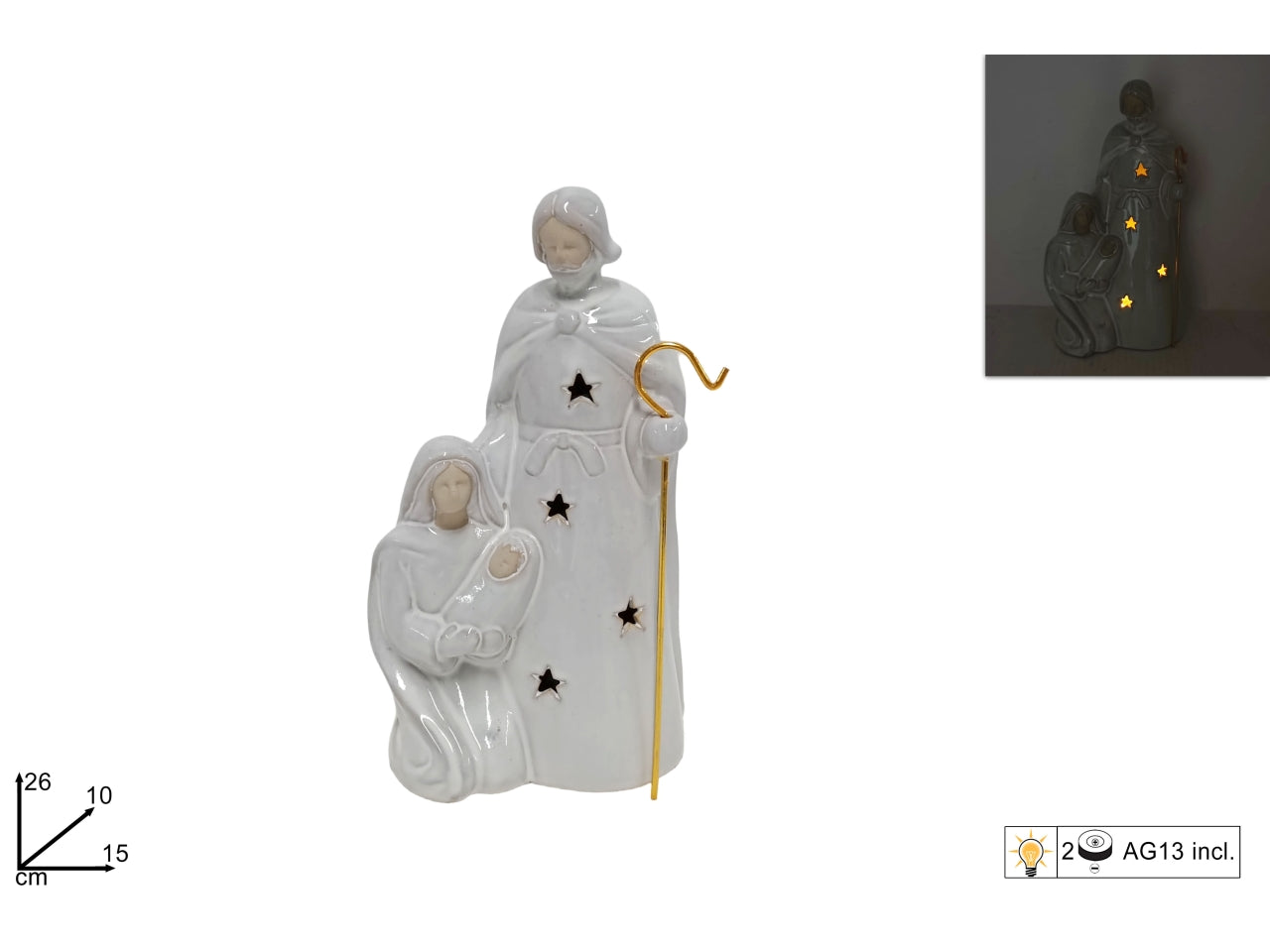 Nativita' 26cm con luce