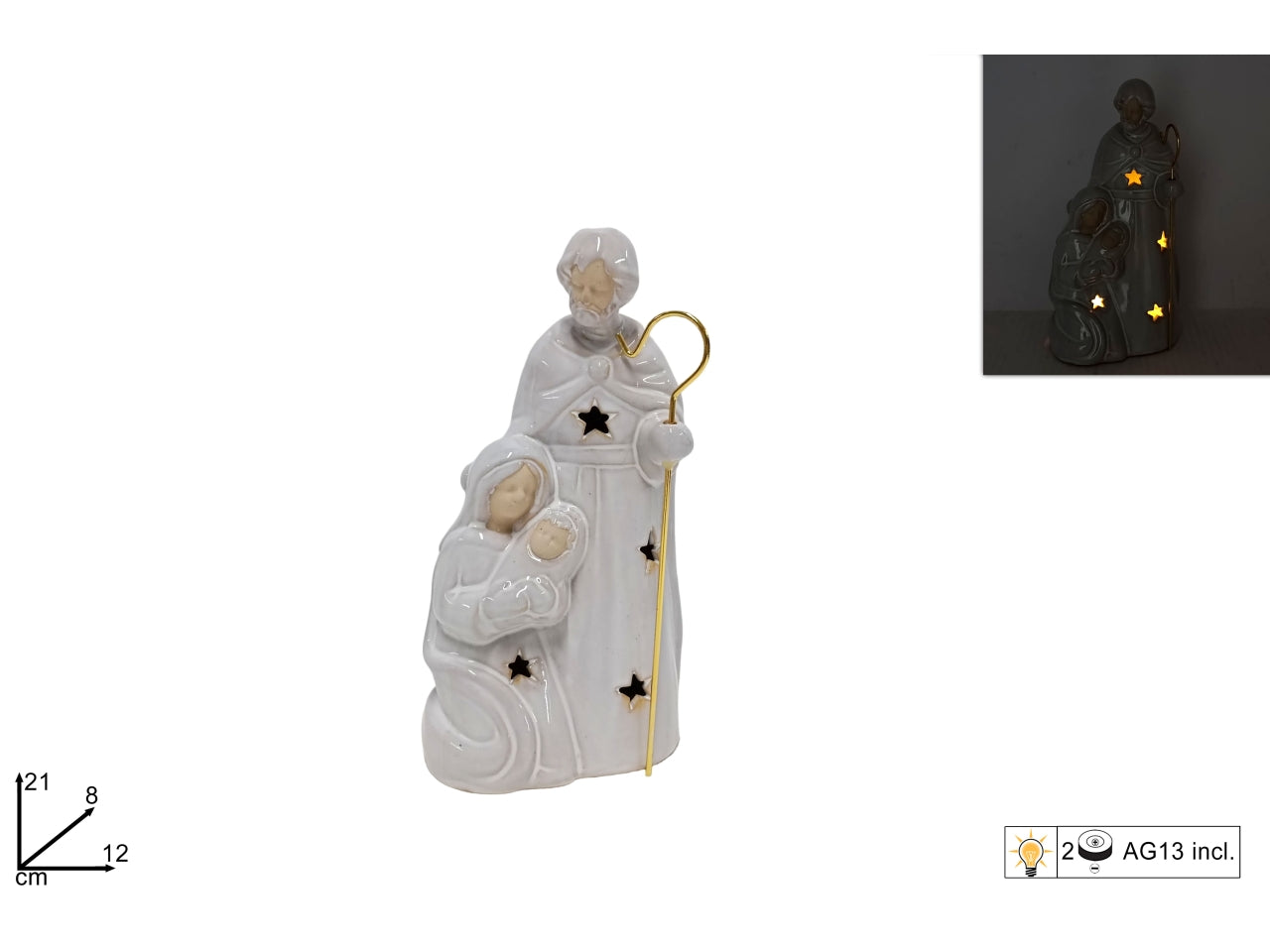 Nativita' 21cm con luce
