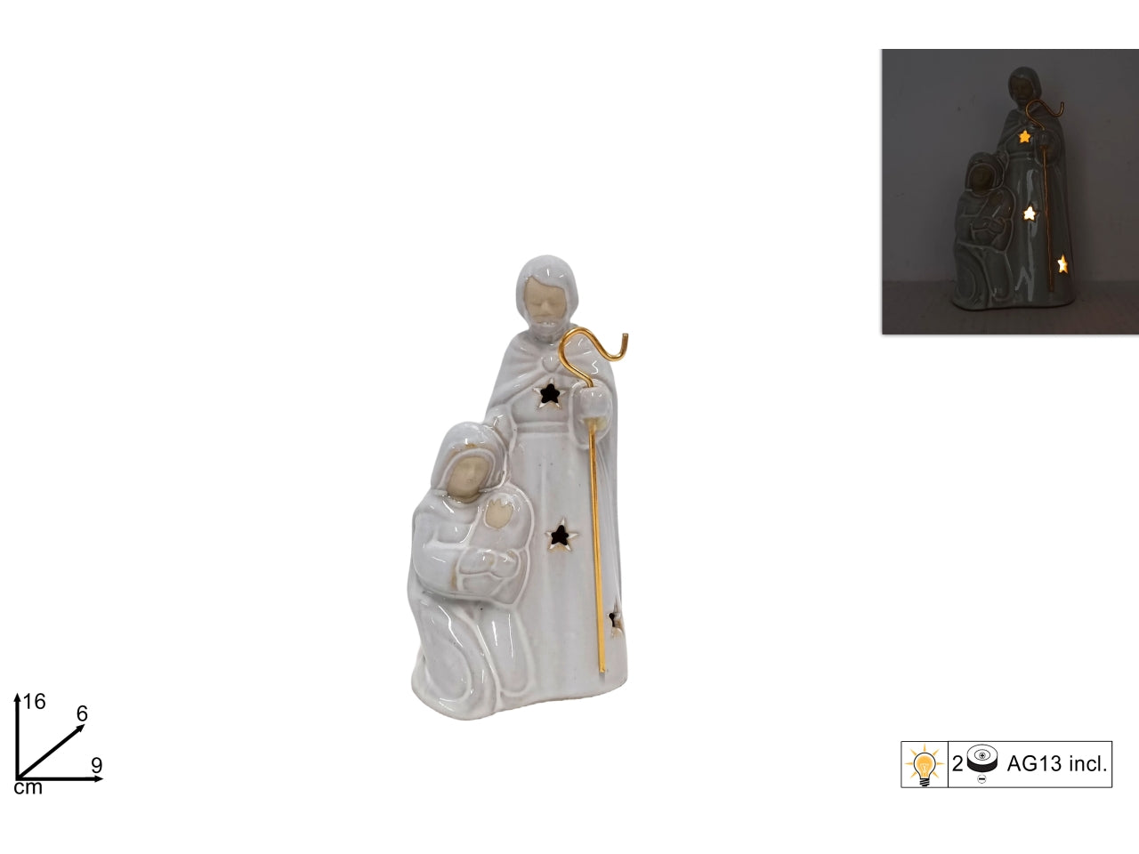 Nativita' 16cm con luce