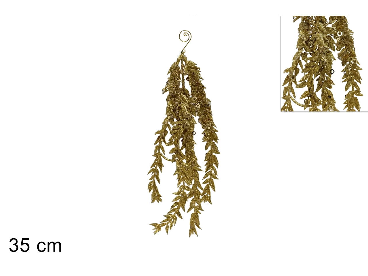 Pendente rami 35cm oro