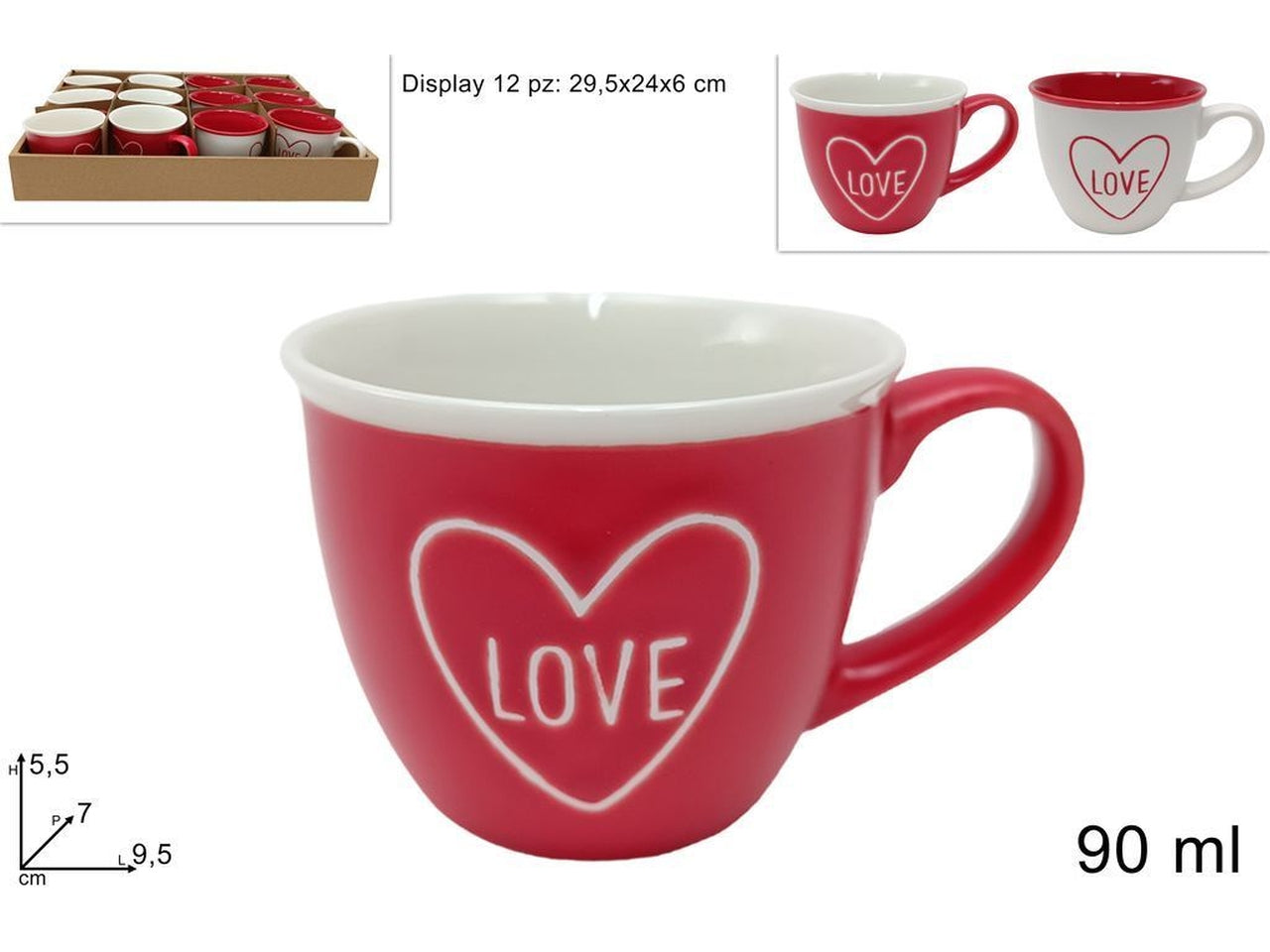 Tazzina 90ml love