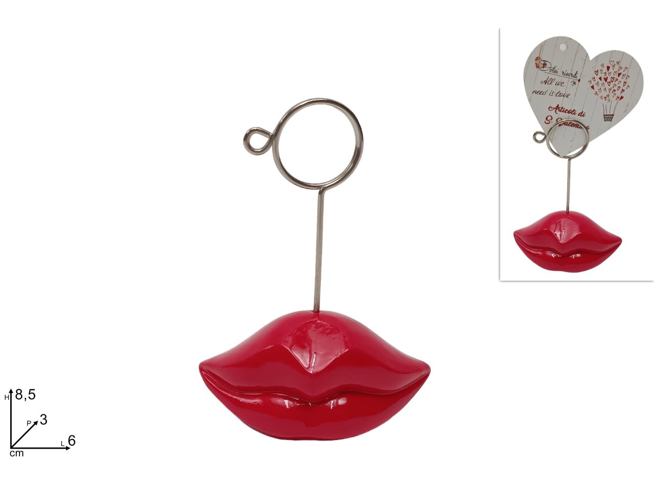 Portabigliettini labbra san valentino