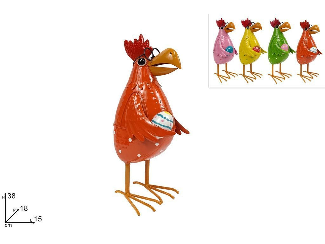 Linea latta gallina 38cm con occhiali