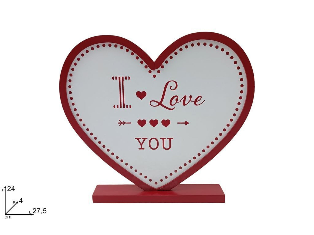 Cuore in legno i love you