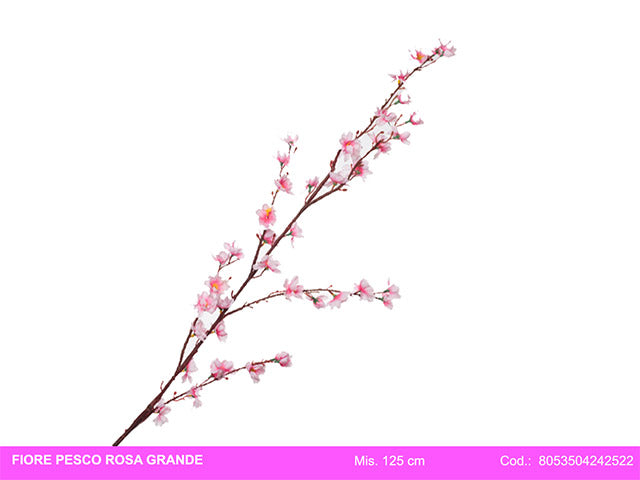 Fiore pesco gr. rosa 125cm