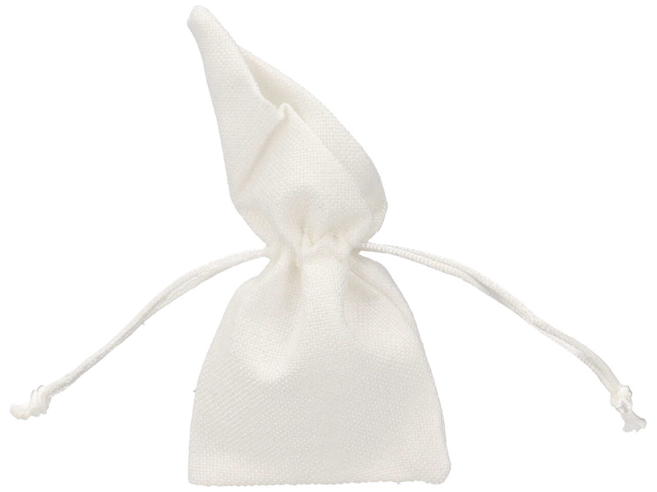 Sacchetto cotone a calla misura 8xh.15cm bianco