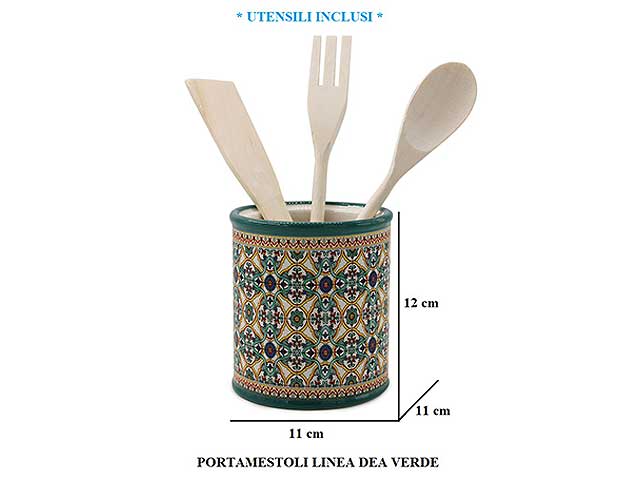 L.dea porta mestoli verde 21002v