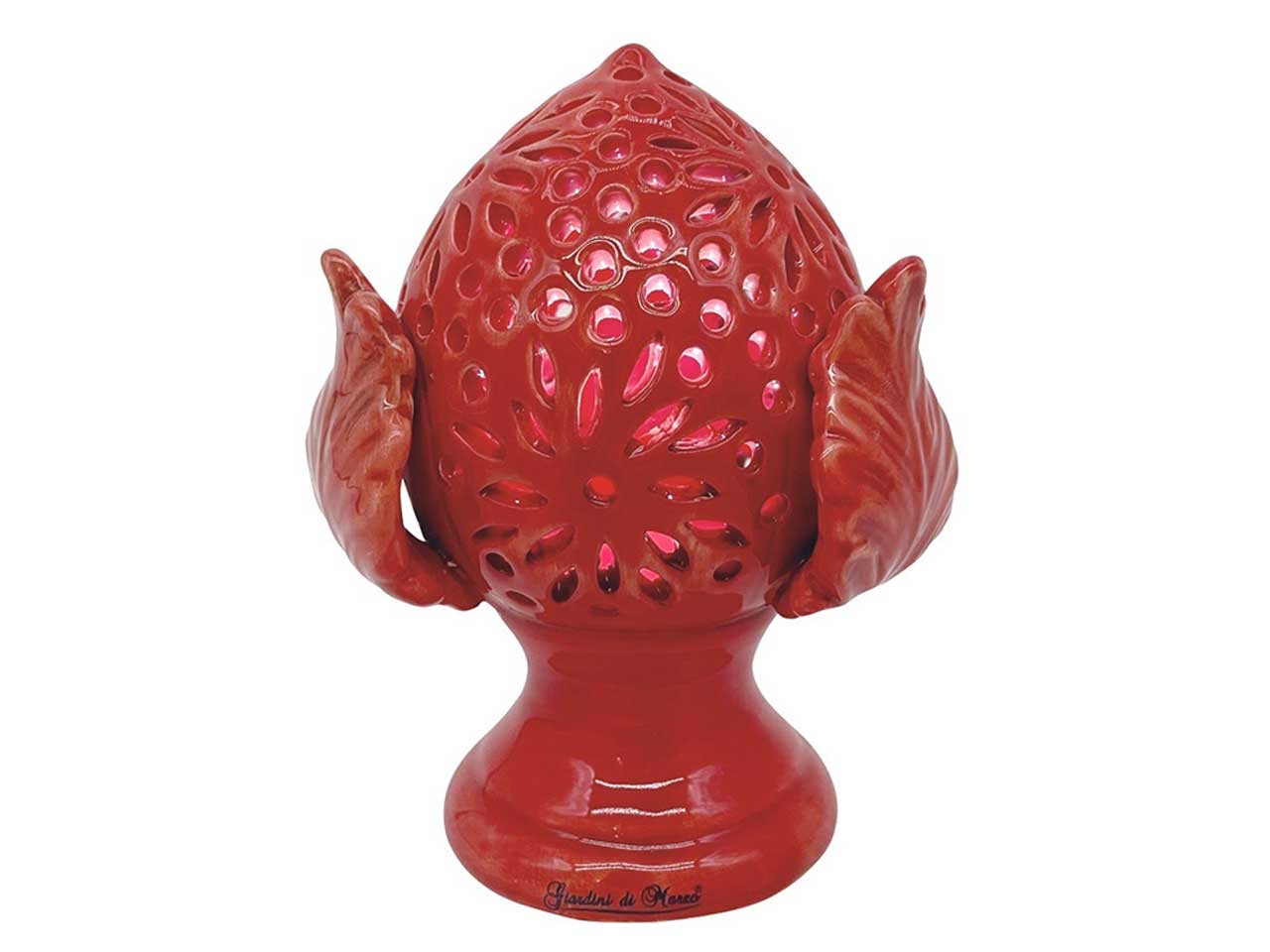Pumo medio rosso forato h.12cm