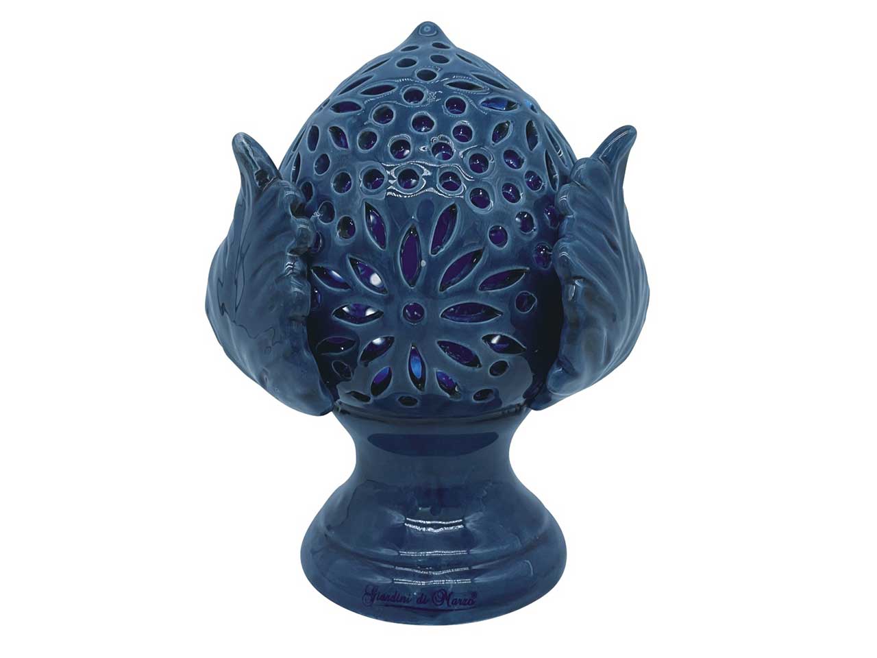 Pumo medio blu forato h.12cm