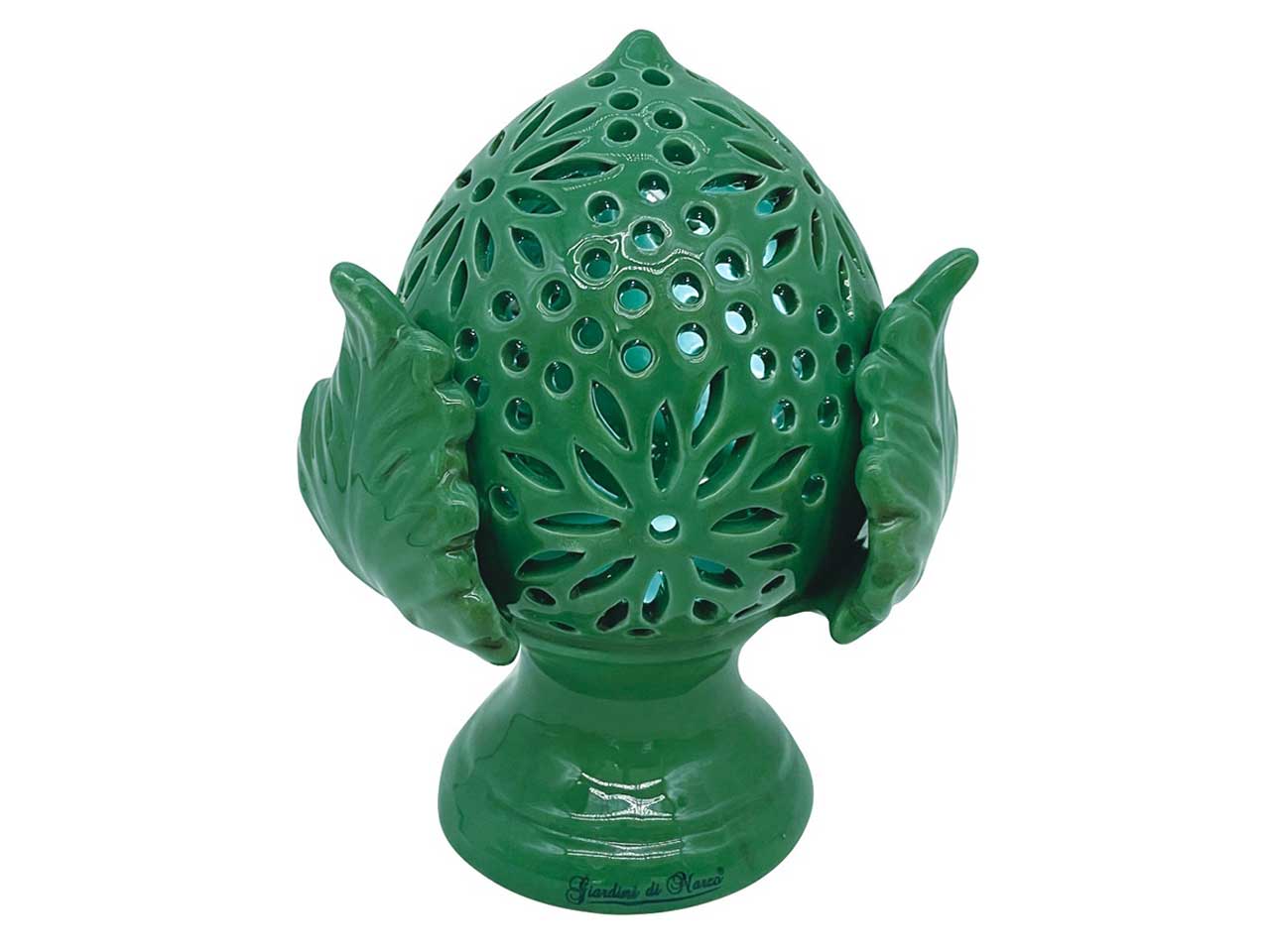 Pumo medio verde forato h.12cm