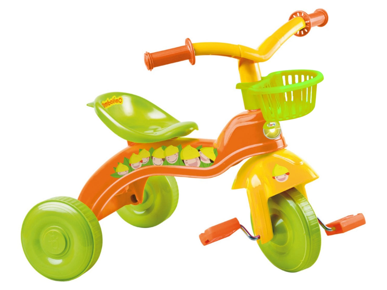 Triciclo tombolino con cestino