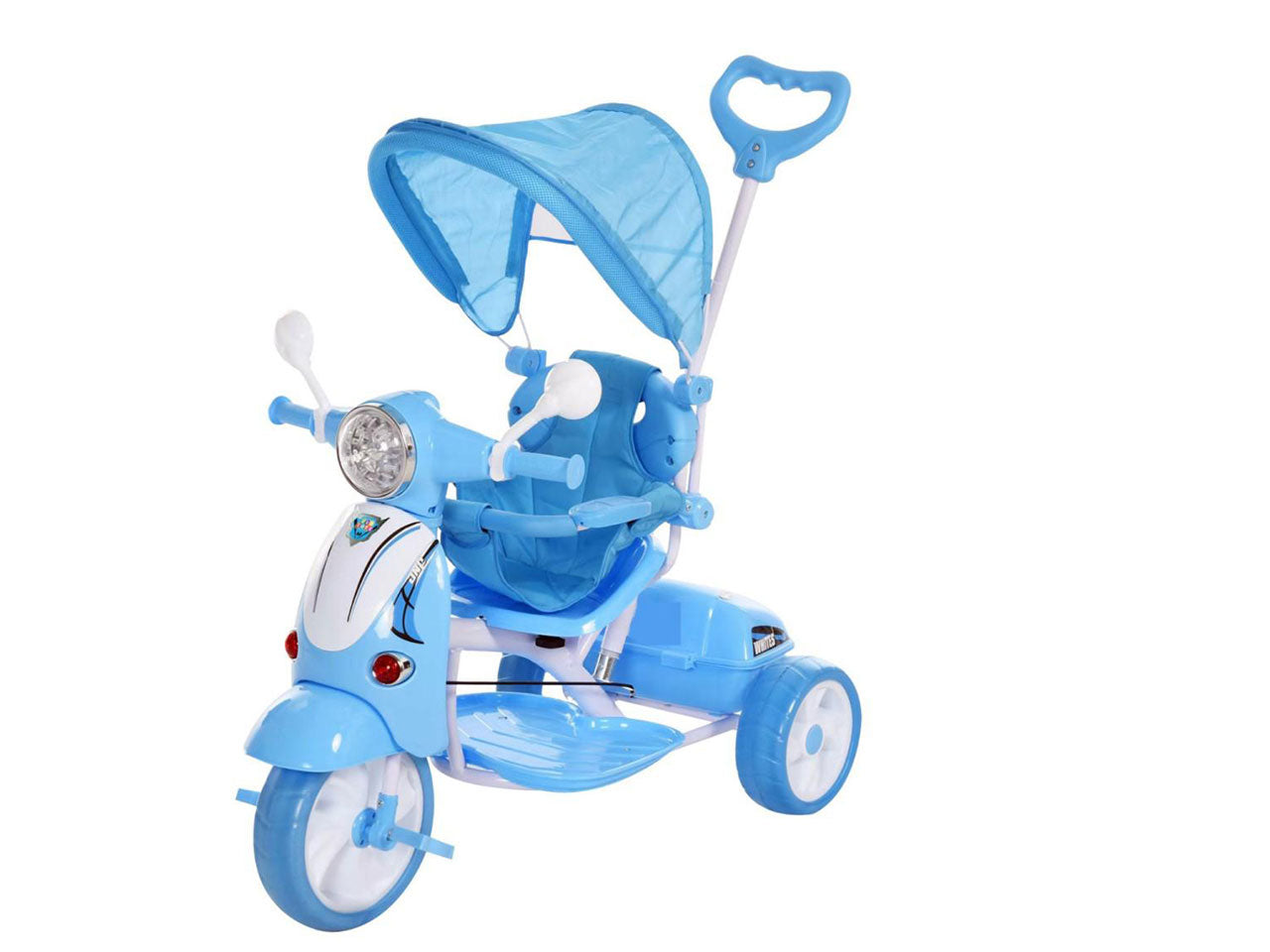 Triciclo scooter blu