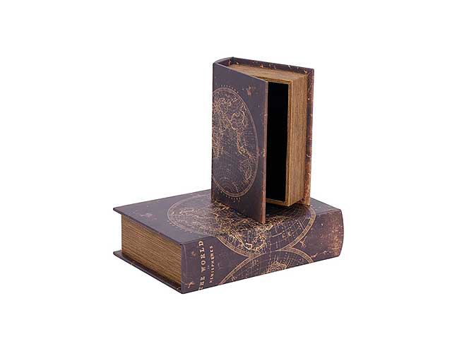 Libro legno/pvc 2 pezzi mondo 130784
