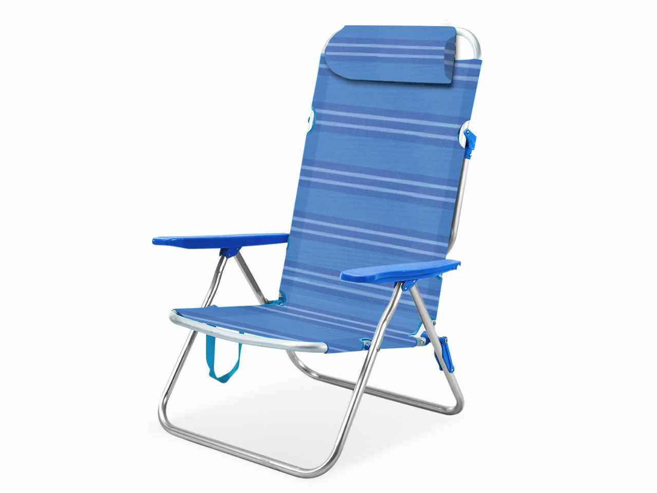 Spiaggina alluminio e text.58x63x99 cm spiag007 $