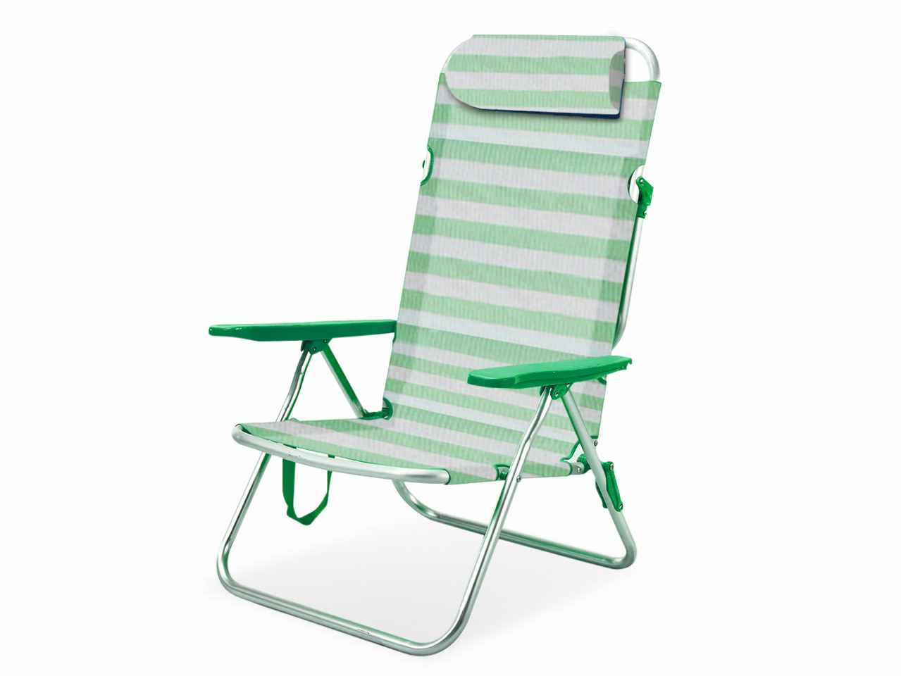 Spiaggina alluminio e text.58x63x99 cm spiag007 $