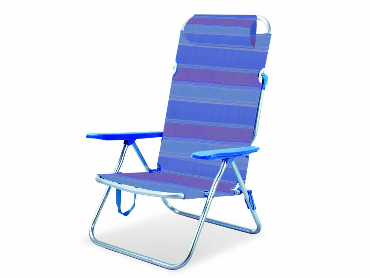Spiaggina alluminio e text.58x63x99 cm spiag007 $