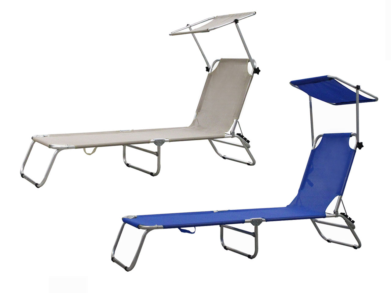 Lettino alluminio c/tett.text.spiag010 $