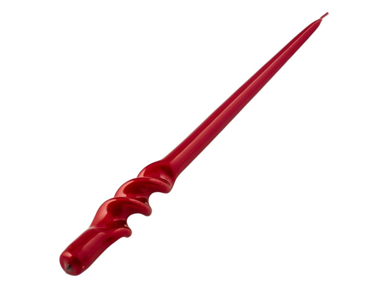 Candela twist a torciglione misura 290x22cm colore rosso