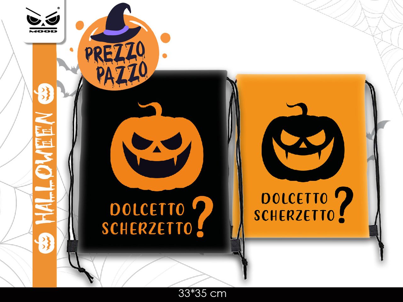 Zainetto dolcetto o scherzetto zucca