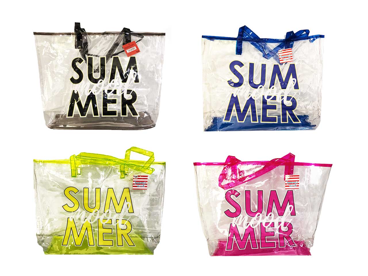 Borsa spiaggia plastic summer mood