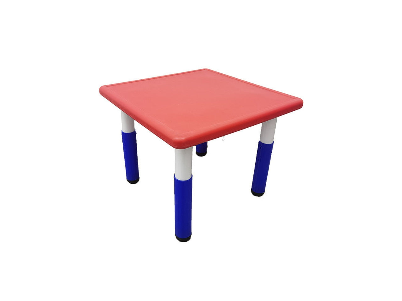 Tavolino Strong rosso, regolabile in altezza ideale per interno ed esterno, 62x62 cm Colibrì
