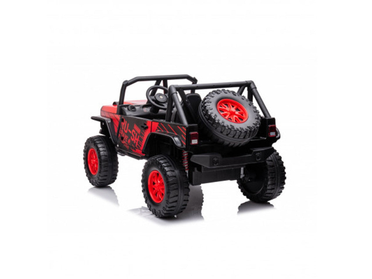 Auto Elettrica  Per Bambini Desert Offroad Due Posti Rosso