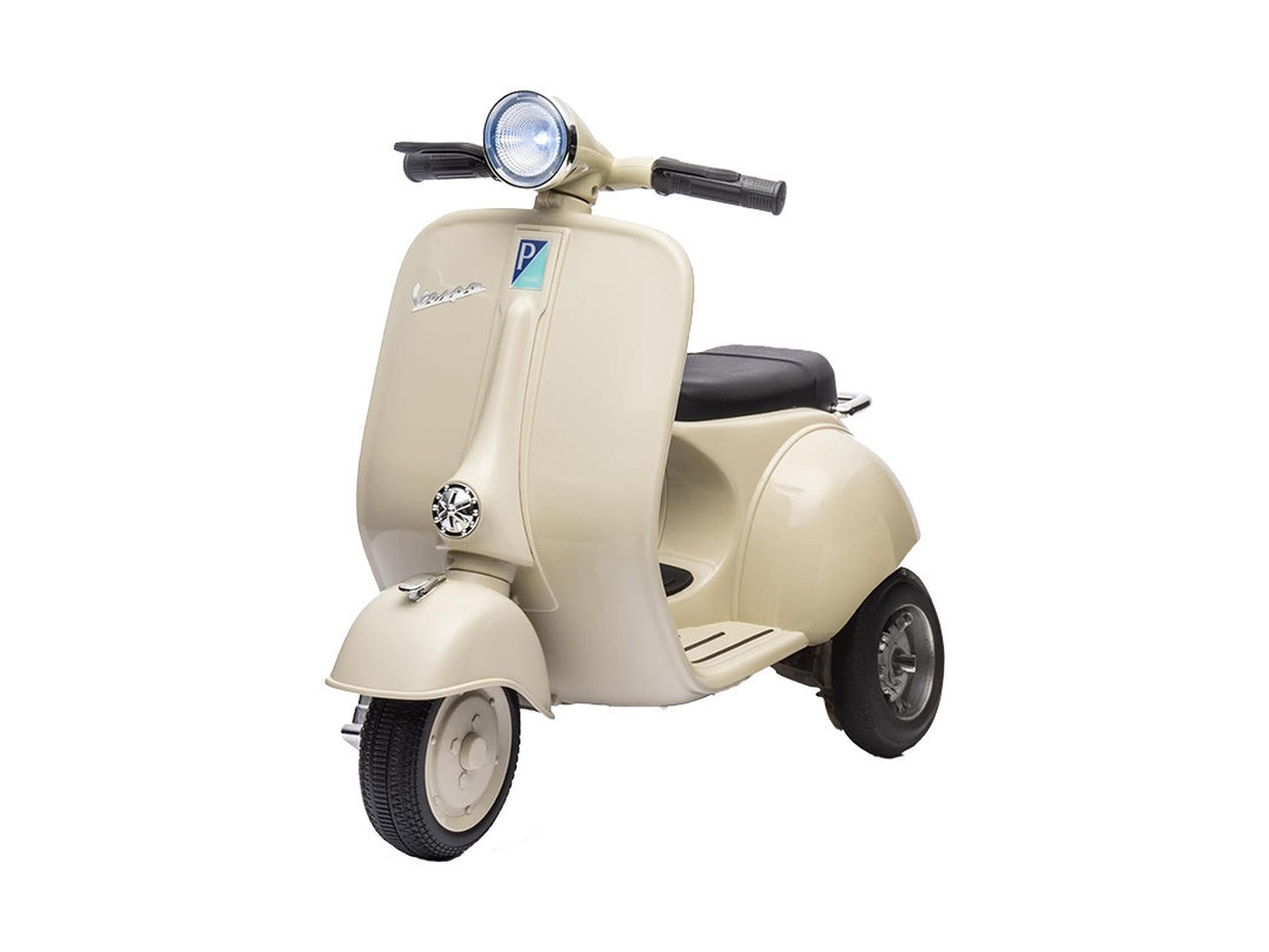 Vespa vintage, moto elettrica per bambini con suoni e bluetooth, 3+ anni