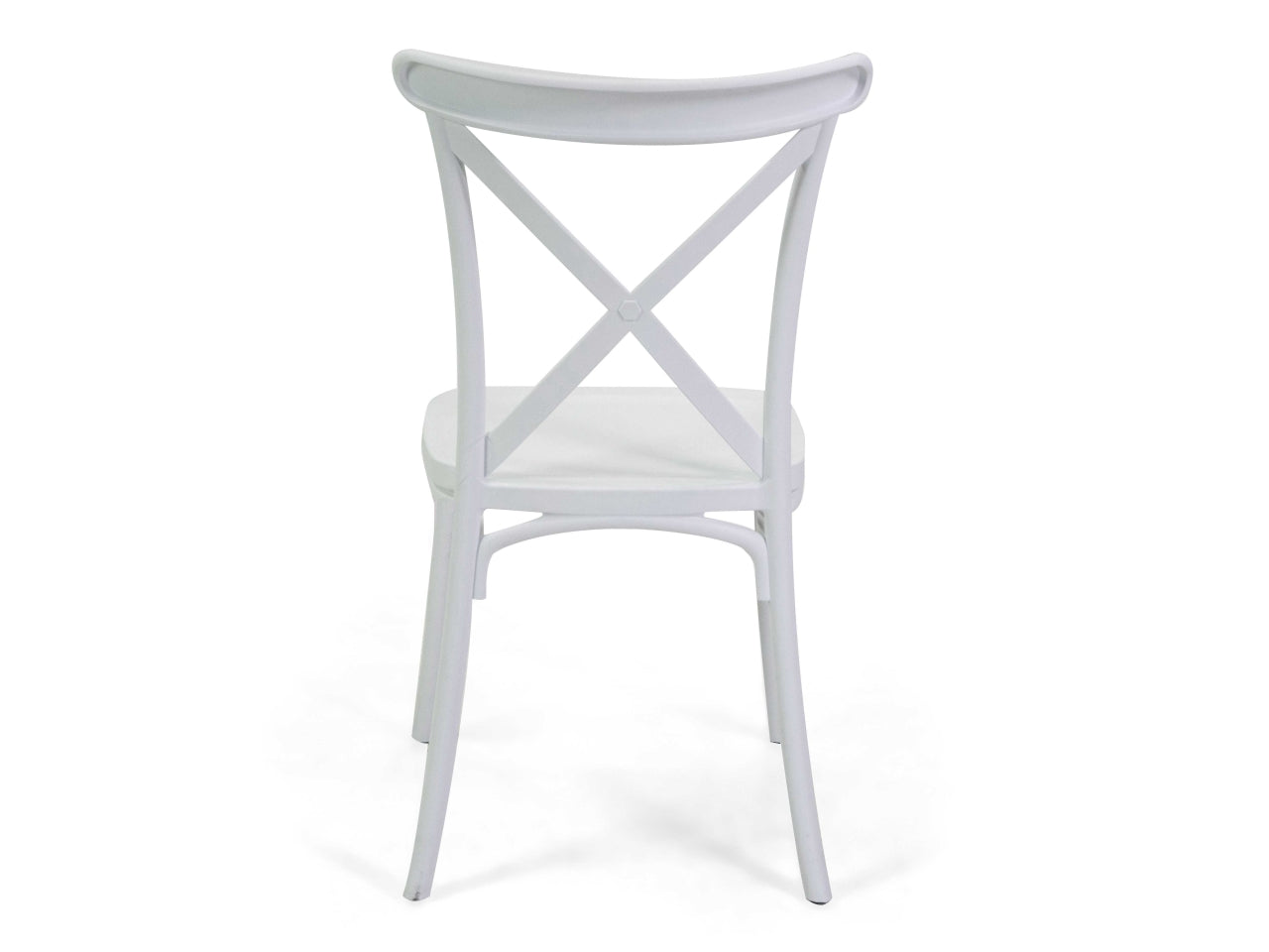 Sedia polipropilene cross bianco 47x51xh.45,5/90cm