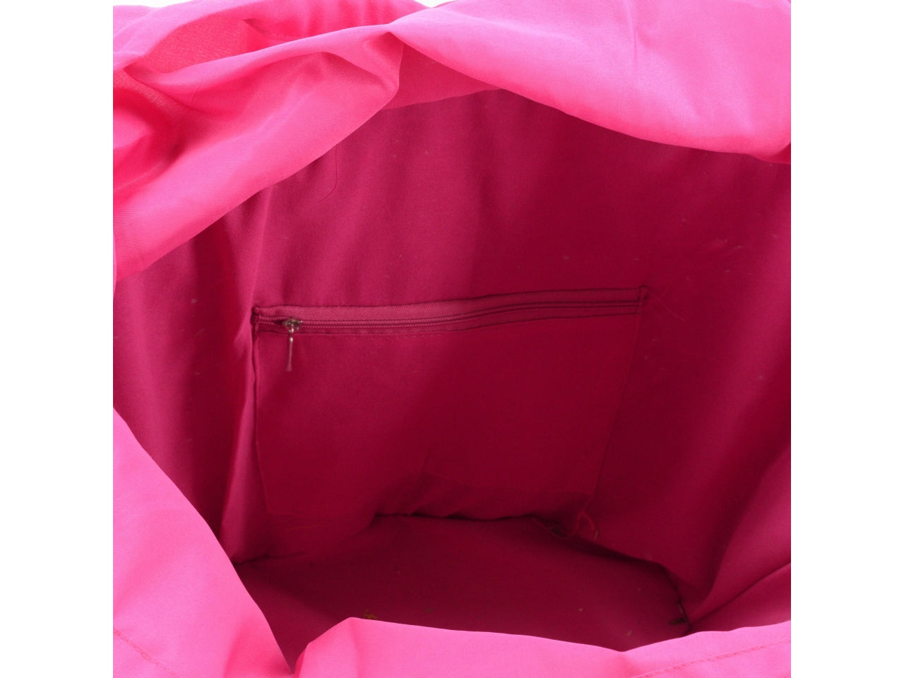Borsa da spiaggia donna in paglia e tessuto - naturale e azzurra con fantasia arcobaleno, frange e pompon, mini tasca laterale interna con cerniera, chiusura a coulisse - 50x16xh30cm - Vacchetti