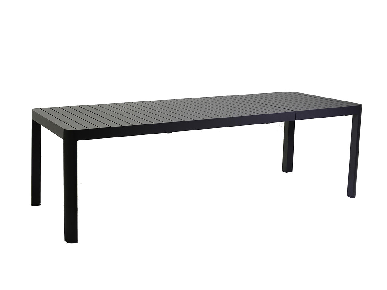 Tavolo in alluminio cleveland antracite allungabile rettangolare 180/240x100h75cm