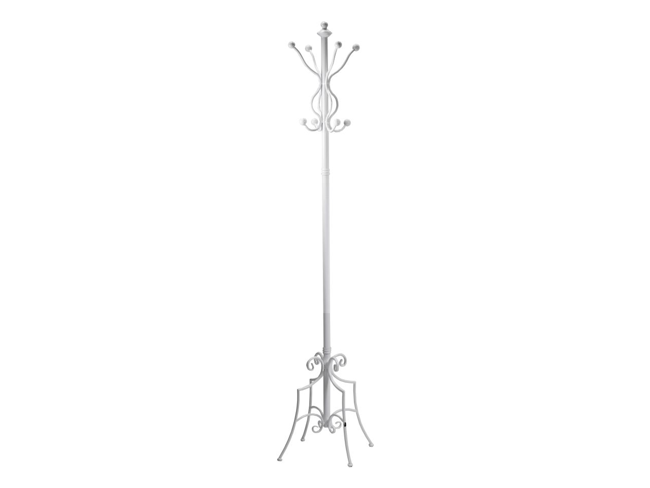 Attaccapanni a stelo in metallo colore bianco cm44x44xh180
