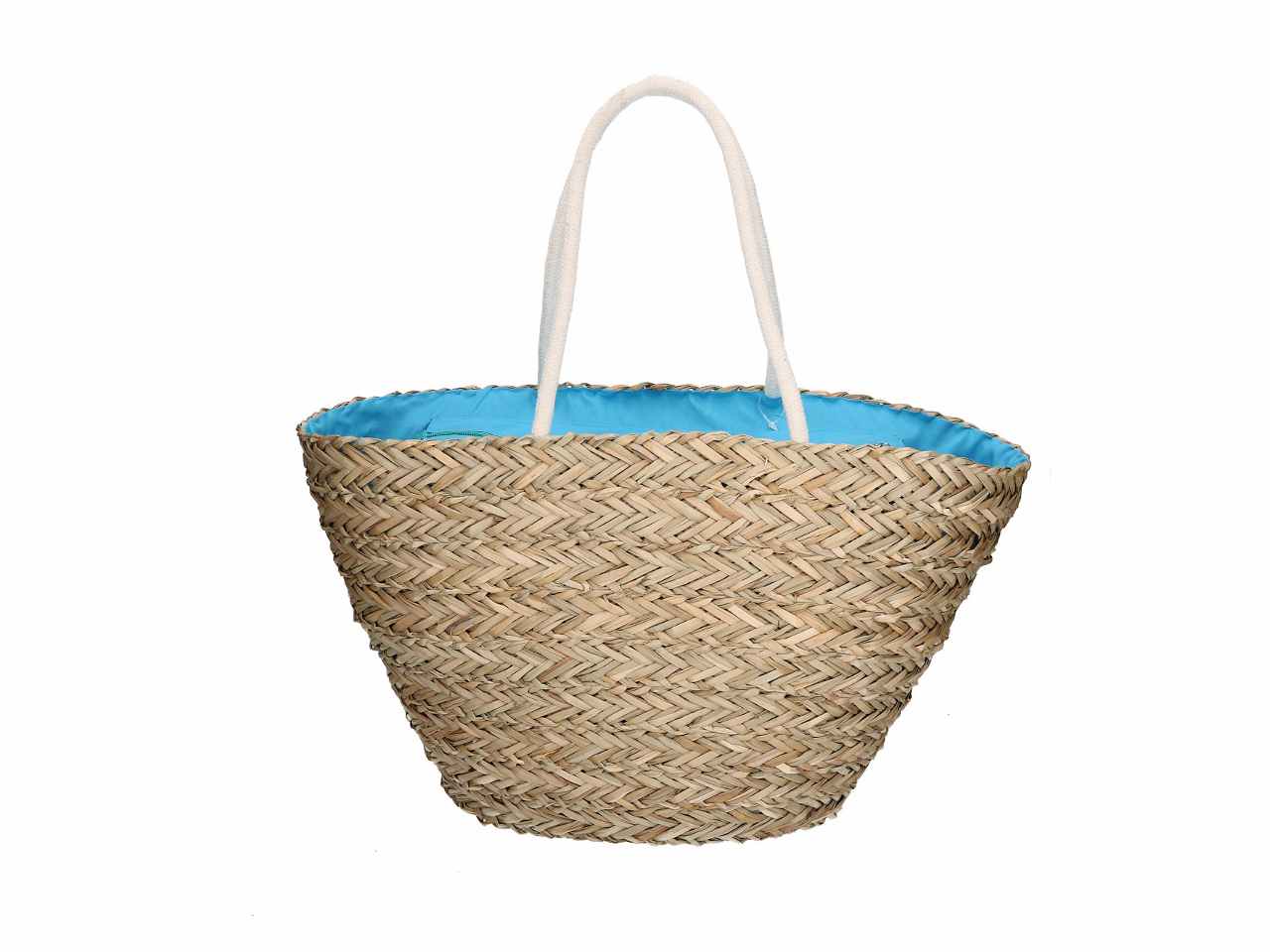 Borsa spiaggia con cactus in paglia