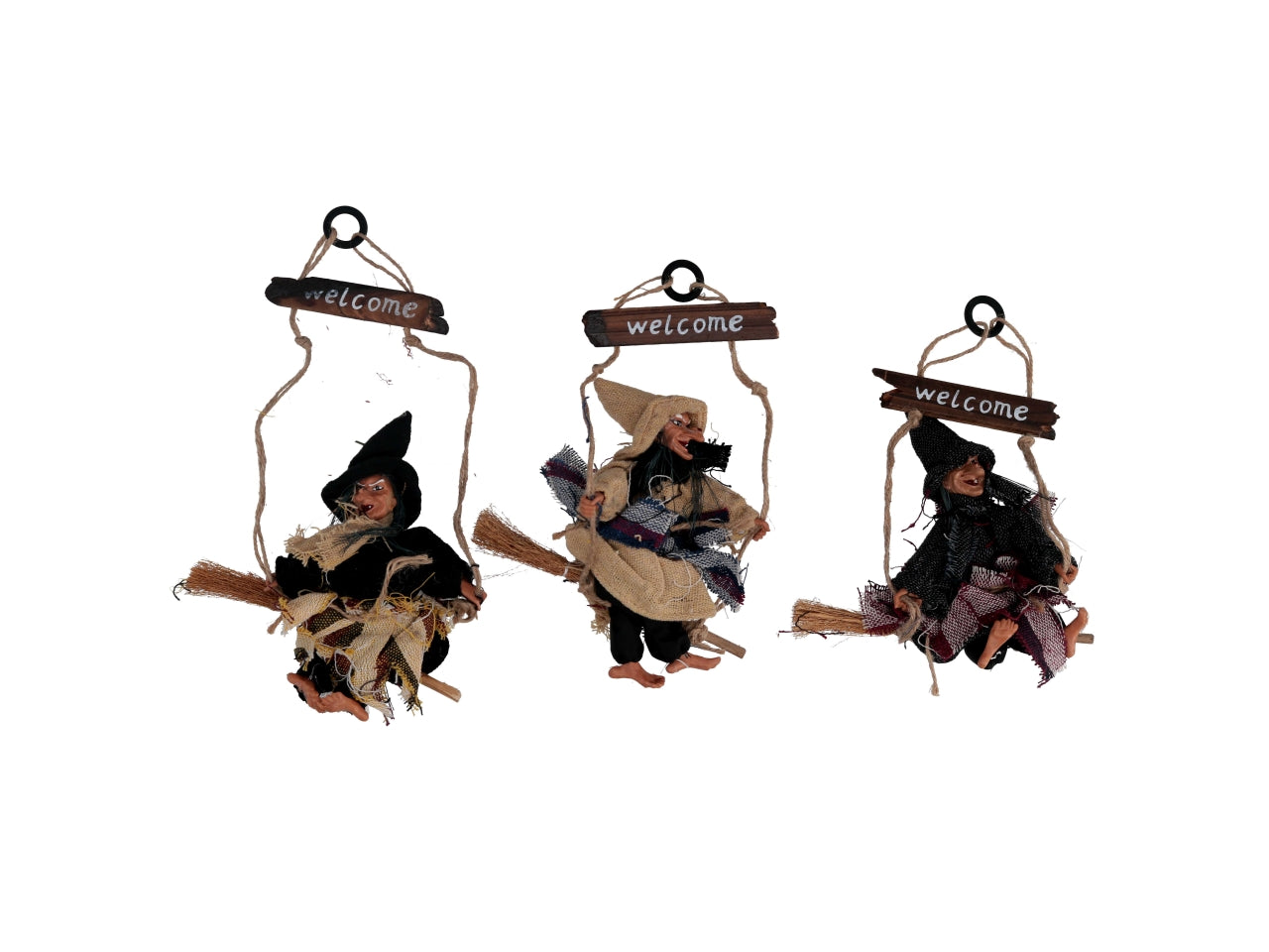Befana su altalena misura 18x8xh.15cm assortita