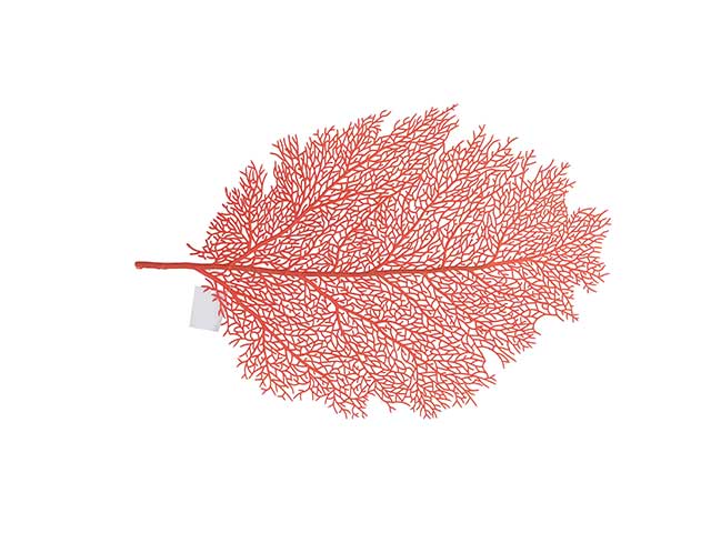 Sottopiatto pol.foglia arancio1305170000