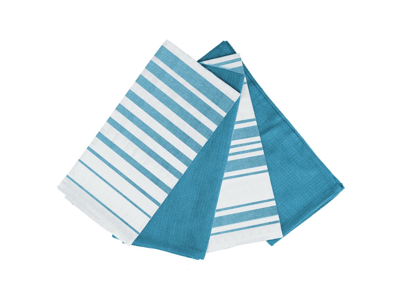Canovaccio tilde set 4 pezzi petrolio 85 % cotone 15% poliestere cm50x70